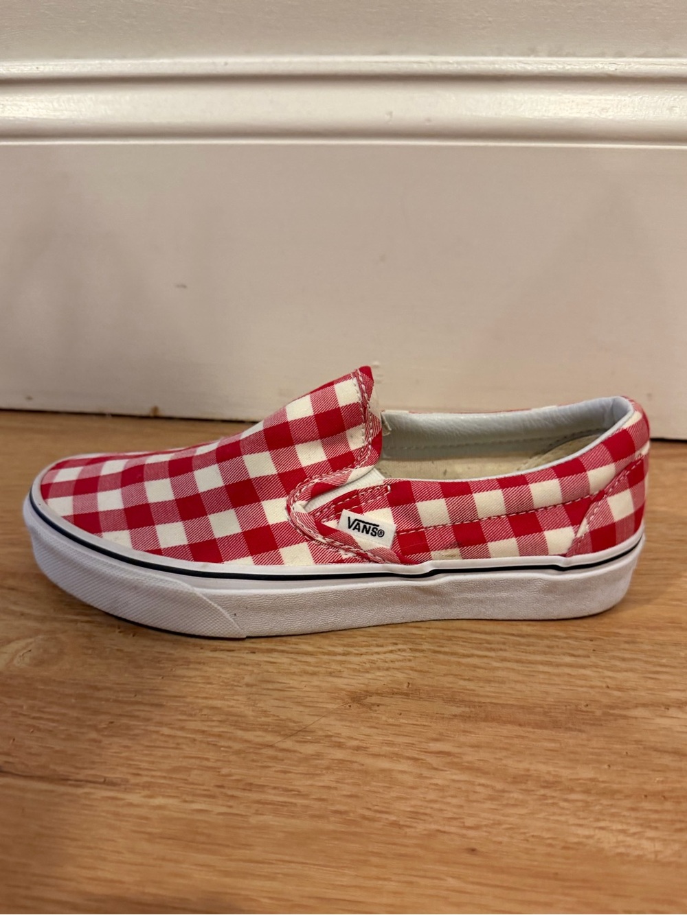 Vans Slip-On in Red Gingam - Picture 6 of 10